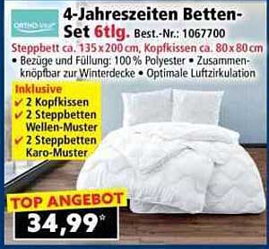 4-Jahreszeiten Betten-Set 6tlg. - Top Angebot bei Norma