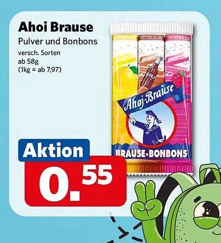 Ahoi Brause Pulver und Bonbons - verschiedene Sorten