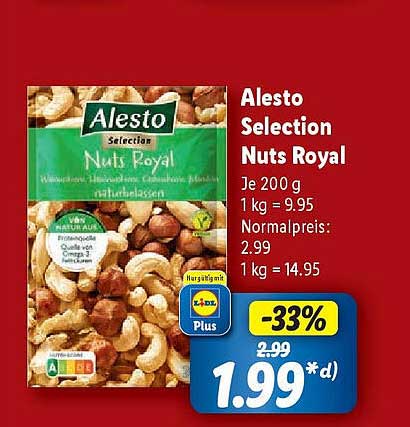 Alesto Selection Nuts Royal 200 g zum Sparpreis
