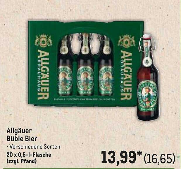 Allgäuer Büble Bier – Verschiedene Sorten