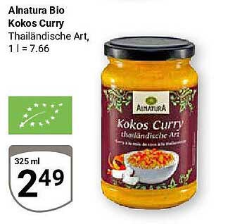 Alnatura Bio Kokos Curry Thailändische Art