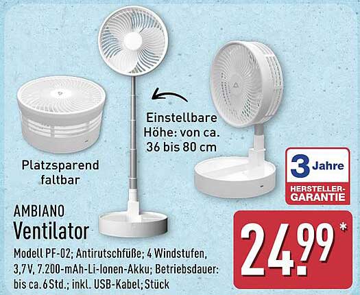 AMBILANO Ventilator - Modell PF-02