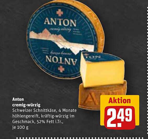 Anton cremig-würzig - Schweizer Schnittkäse