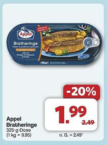 Appel Bratheringe 325-g-Dose