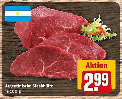 Argentinische Steakhüfte je 100 g