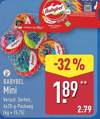 BABYBEL Mini - Verschiedene Sorten; 6x20-g-Packung