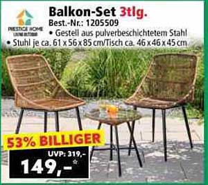 Balkon-Set 3tlg.