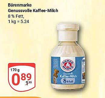 Bärenmarke Genussvolle Kaffee-Milch 8 % Fett