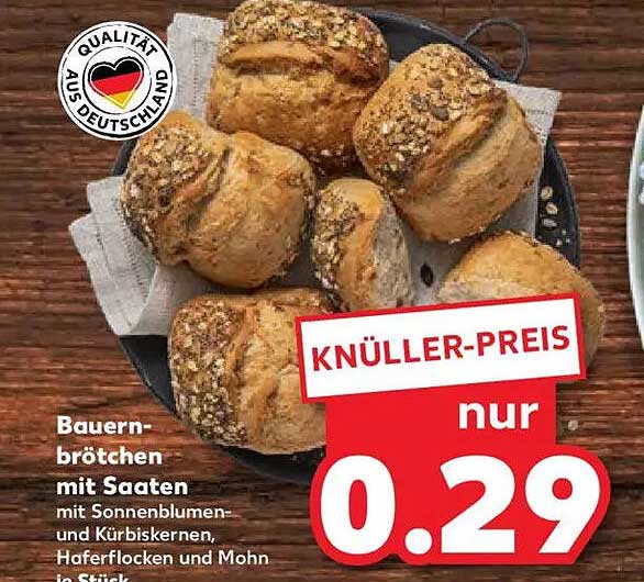 Bauernbrötchen mit Saaten