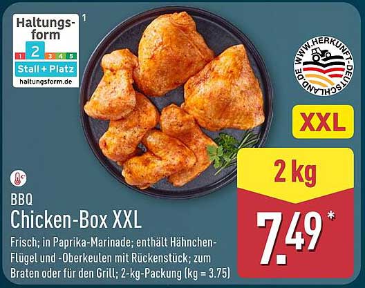 BBQ Chicken-Box XXL