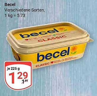 Becel Classic Margarine 225 g - Verschiedene Sorten