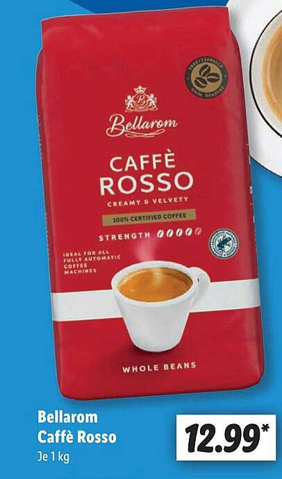 Bellarom Caffè Rosso – 100% Arabica-Kaffeebohnensorten, 1 kg