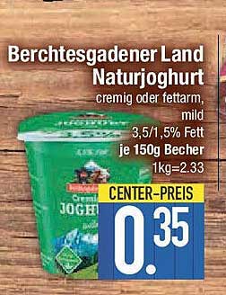 Berchtesgadener Land Naturjoghurt, cremig oder fettarm