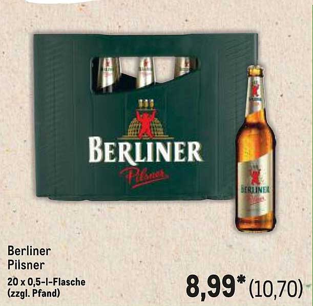Berliner Pilsner 20 x 0,5 l-Flasche