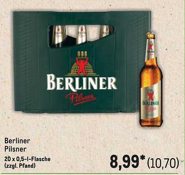 Berliner Pilsner 20 x 0,5 l-Flasche (zzgl. Pfand)