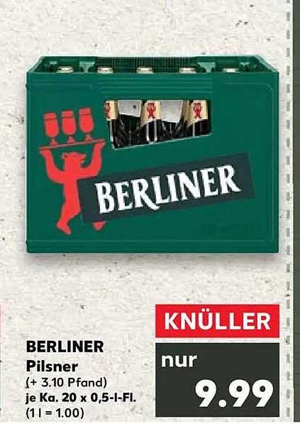 BERLINER Pilsner Kasten 20 x 0,5 l