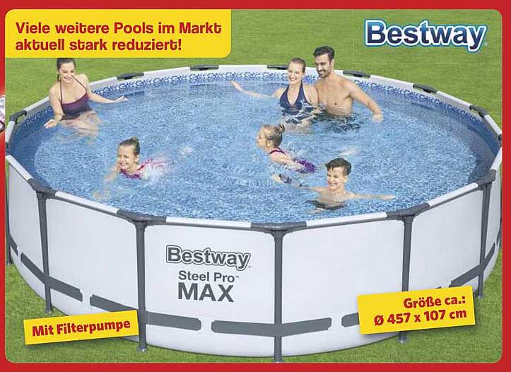 Bestway Steel Pro MAX Pool mit Filterpumpe