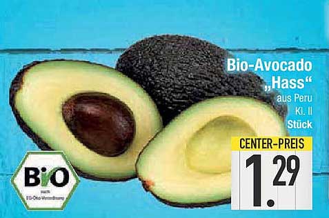Bio-Avocado 'Hass' aus Peru - 1,29 € pro Stück