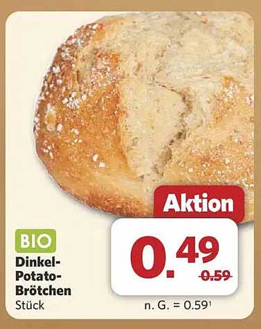 BIO Dinkel-Potato-Brötchen