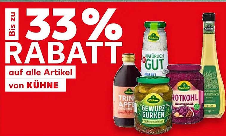 Bis zu 33 % Rabatt auf alle Artikel von Kühne