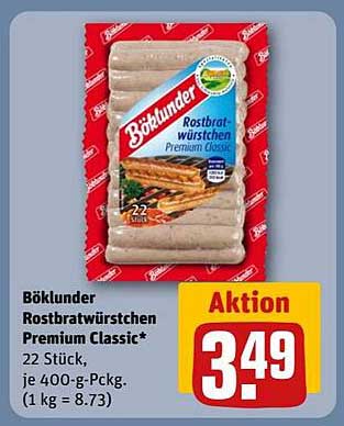 Böklunder Rostbratwürstchen Premium Classic 22 Stück