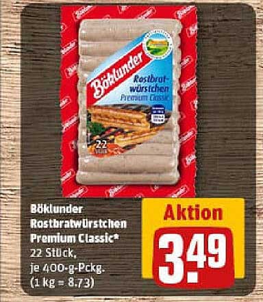 Böklunder Rostbratwürstchen Premium Classic* 22 Stück