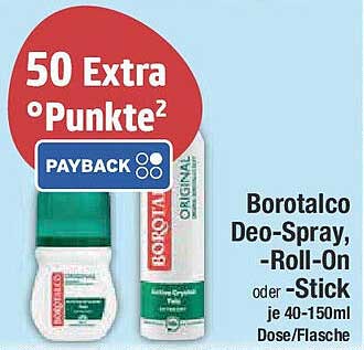 Borotalco Deo-Spray, -Roll-On oder -Stick je 40-150ml Dose/Flasche