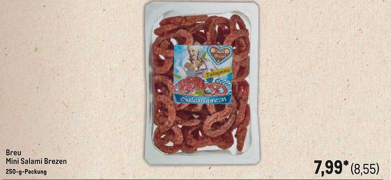 Breu Mini Salami Brezen - 250-g-Packung