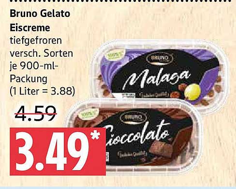 Bruno Gelato Eiscreme 900 ml – Malasa & Cioccolato
