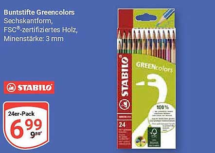 Buntstifte Greencolors 24er-Pack von Stabilo