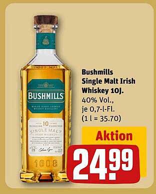 Bushmills Single Malt Irish Whiskey 10J