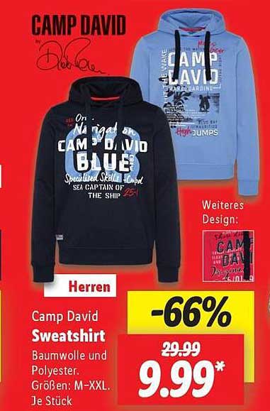 Camp David Sweatshirt - Herren