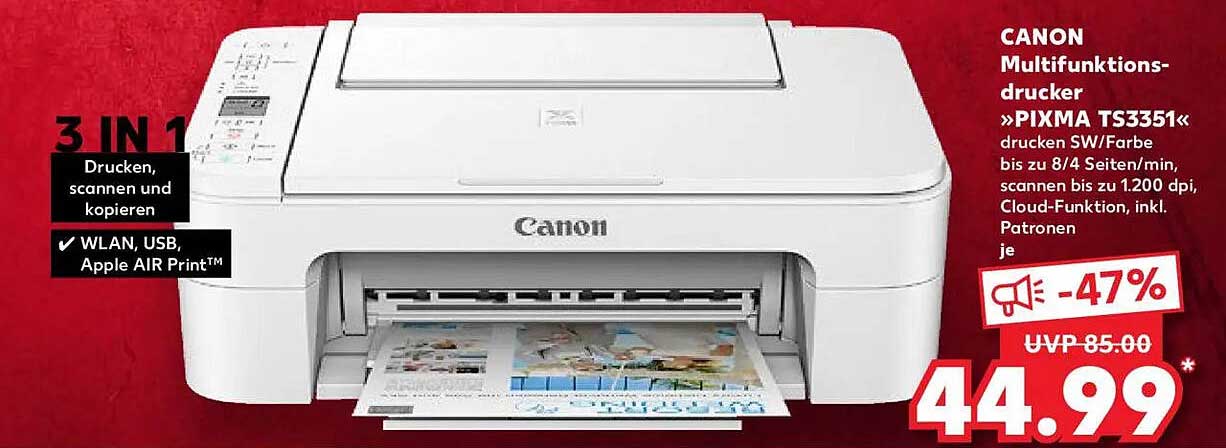CANON Multifunktionsdrucker »PIXMA TS3351«