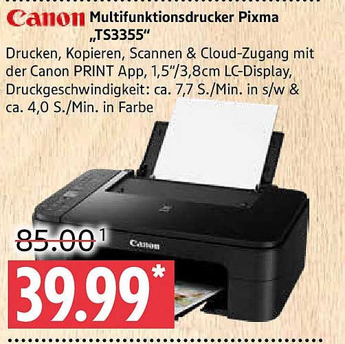 Canon Multifunktionsdrucker Pixma „TS3355“