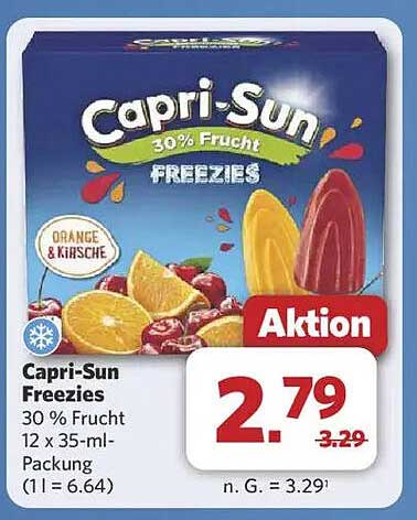 Capri-Sun Freezies 30% Frucht 12 x 35-ml-Packung