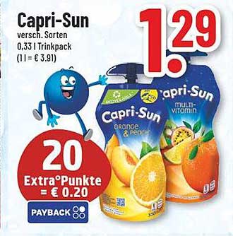 Capri-Sun versch. Sorten 0,33 l Trinkpack