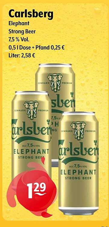 Carlsberg Elephant Strong Beer 0,5 l Dose