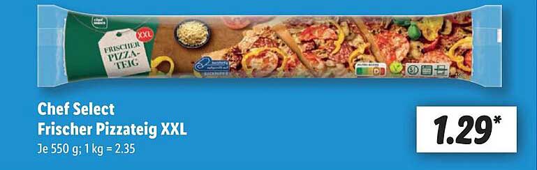 Chef Select Frischer Pizzateig XXL