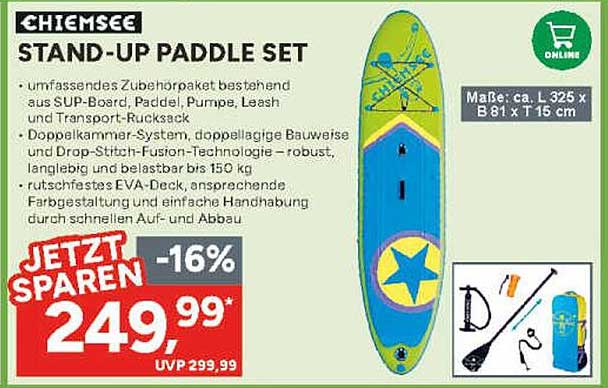 CHIEMSEE STAND-UP PADDLE SET