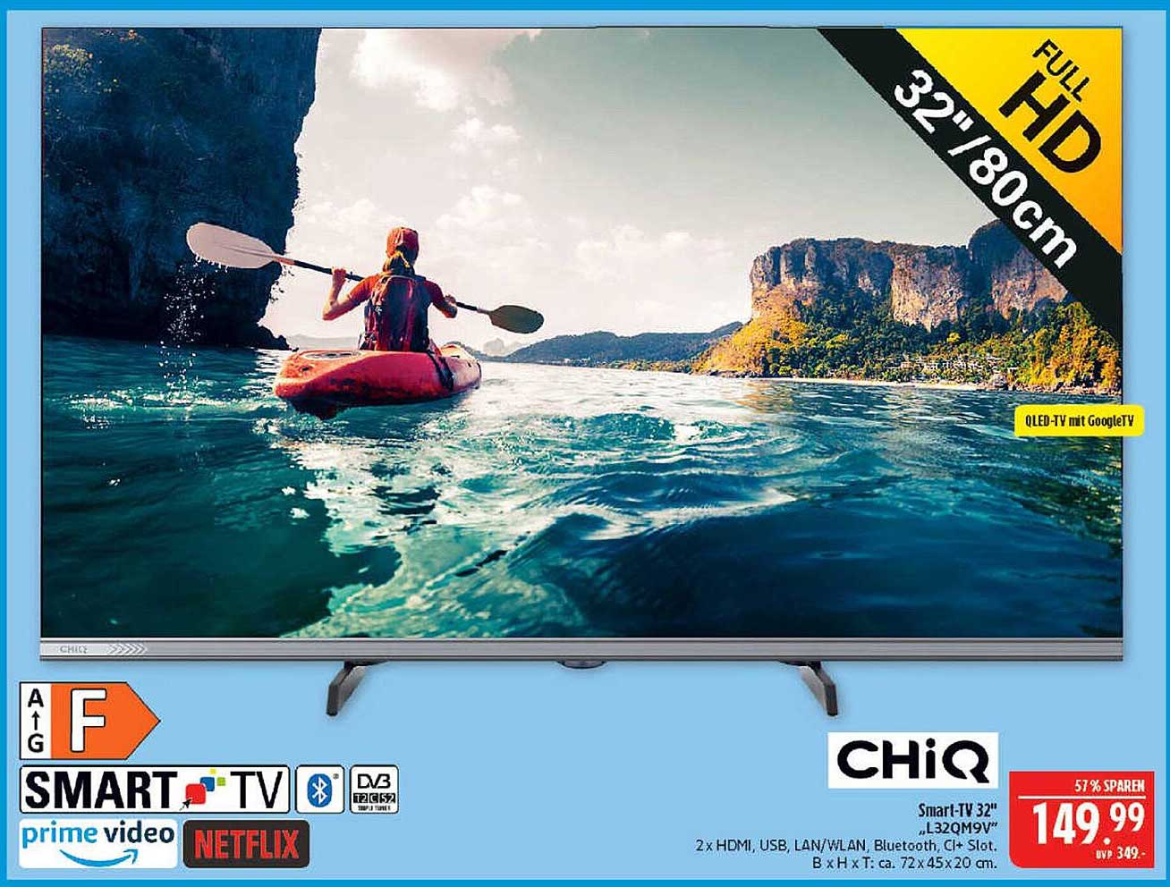 Chiq Smart-TV 32" (L32QM9V) - Full HD