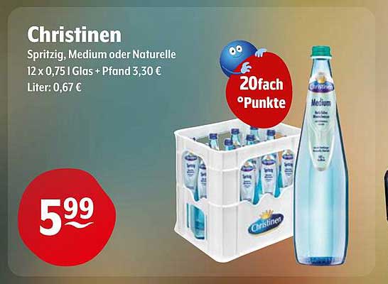 Christinen Spritzig, Medium oder Naturelle 12 x 0,75 l
