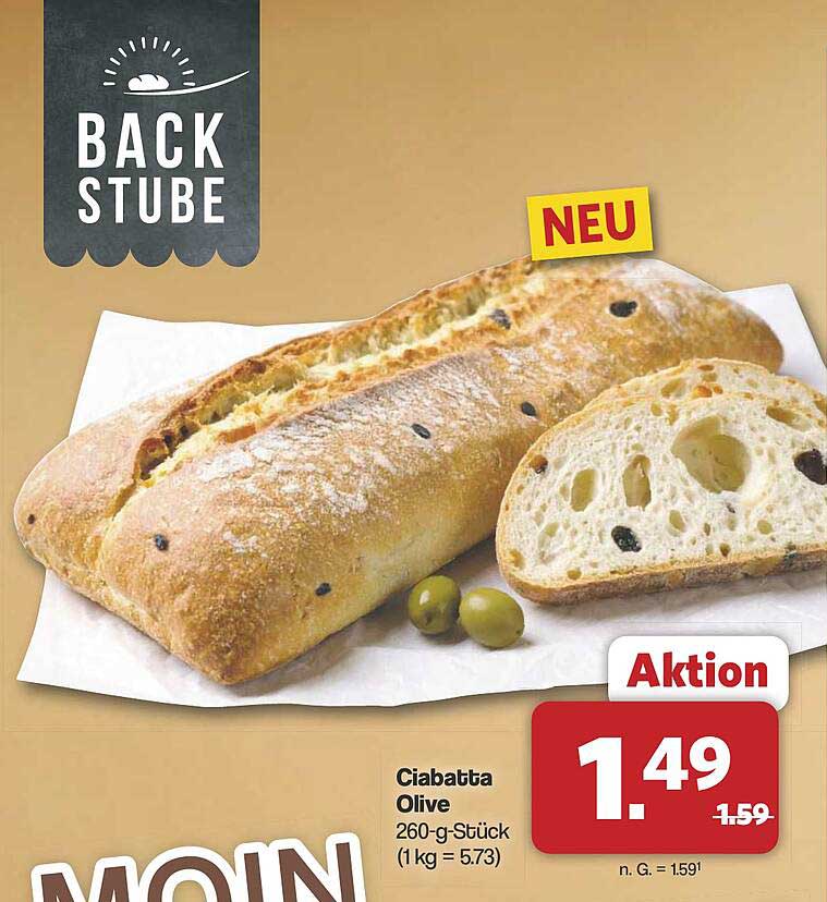 Ciabatta Olive 260-g-Stück