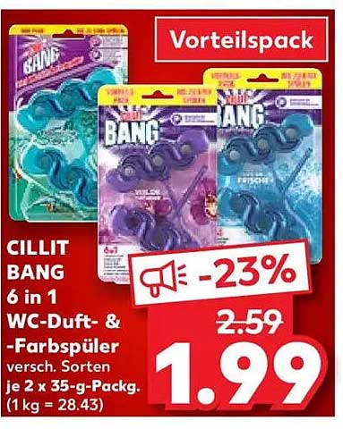 CILLIT BANG 6 in 1 WC-Duft- & Farbsprüler Vorteilspack
