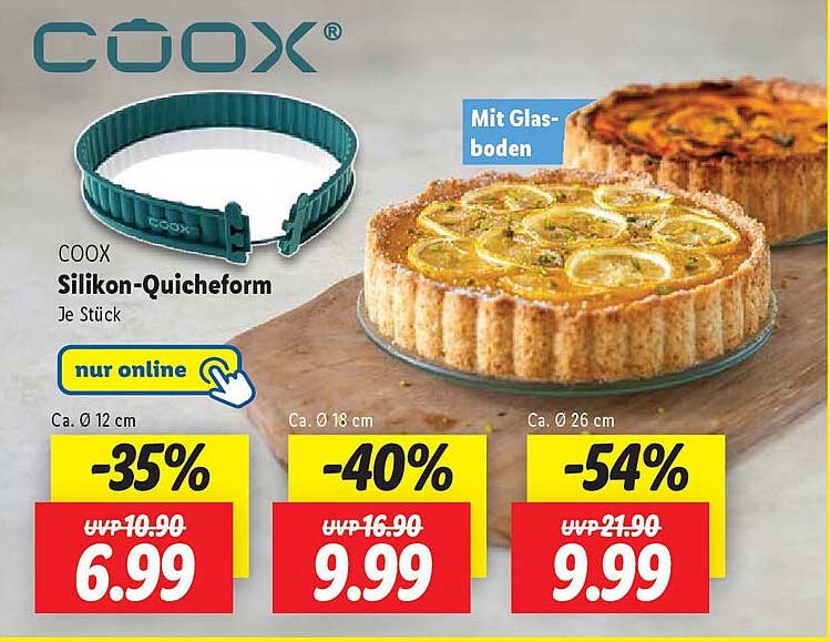 COOX Silikon-Quicheform - Je Stück
