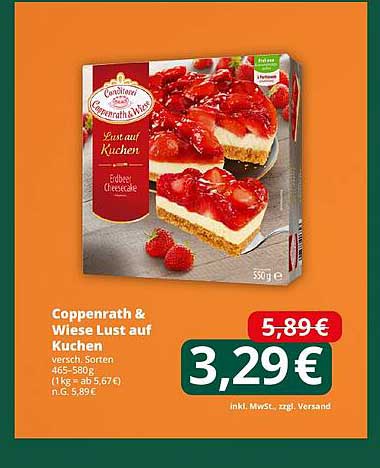 Coppenrath & Wiese Lust auf Kuchen - Erdbeer Cheesecake