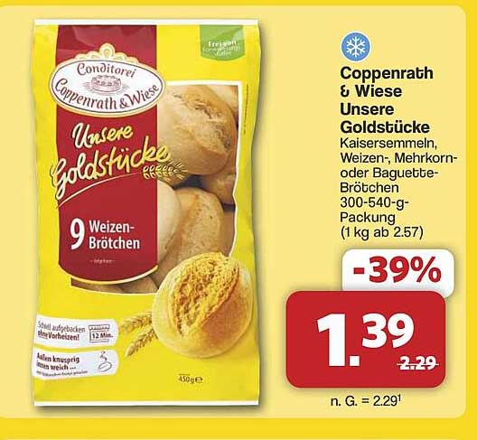Coppenrath & Wiese Unsere Goldstücke 9 Weizen-Brötchen