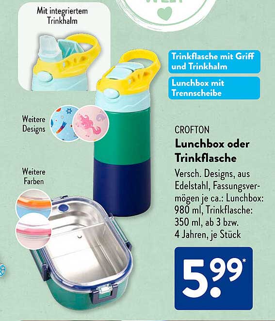 CROFTON Lunchbox oder Trinkflasche