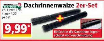 Dachrinnenwalze 2er-Set