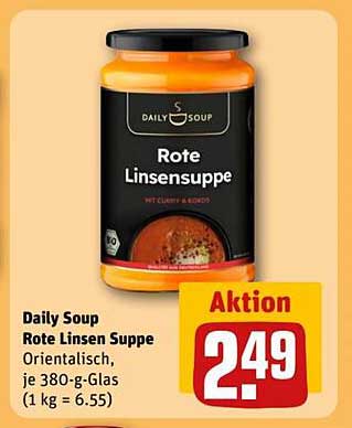 Daily Soup Rote Linsensuppe Orientalisch, je 380-g-Glas