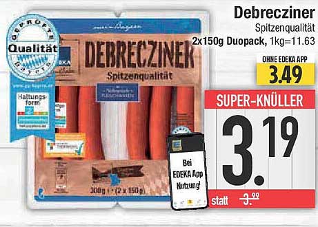 Debrecziner Spitzenqualität 2x150g Duopack